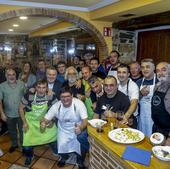 La cena en la sociedad gastronómica Eskola-Zaharra, en imágenes