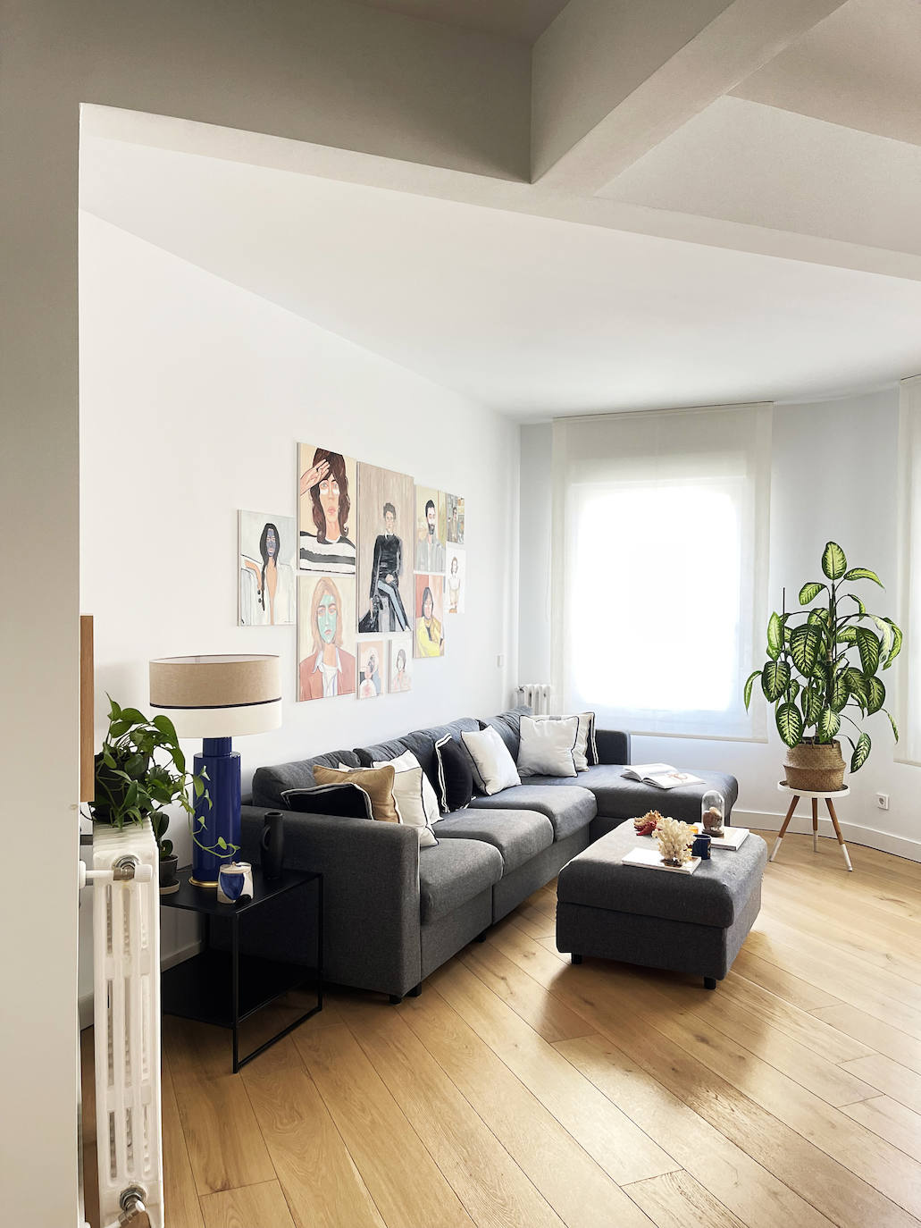 El piso de Beatriz en Bilbao o cómo esta pintora ha llenado su hogar de arte