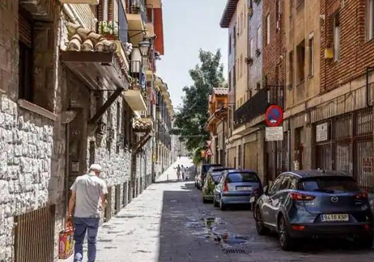 Imagen de una calle del Casco VIejo de Vitoria.