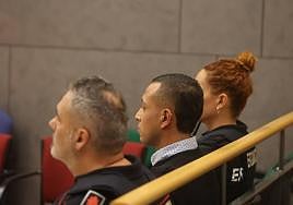 Nelson David M. B., este miércoles en la Audiencia vizcaína.