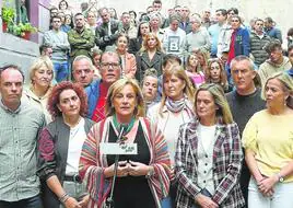 Itxaso Atutxa se reunió ayer con varias organizaciones municipales de la Margen izquierda y la Zona Minera en Portugalete.