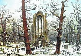 'Cementerio del monasterio en la nieve' (1819).