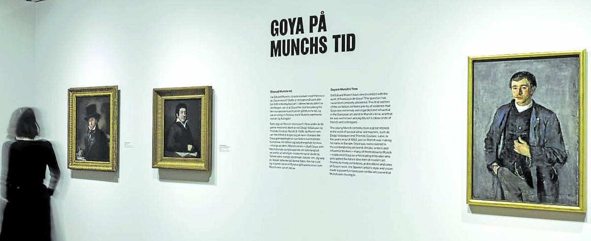 El retrato de Moratín cuelga en un lugar privilegiado de la muestra inaugurada esta semana en Oslo.