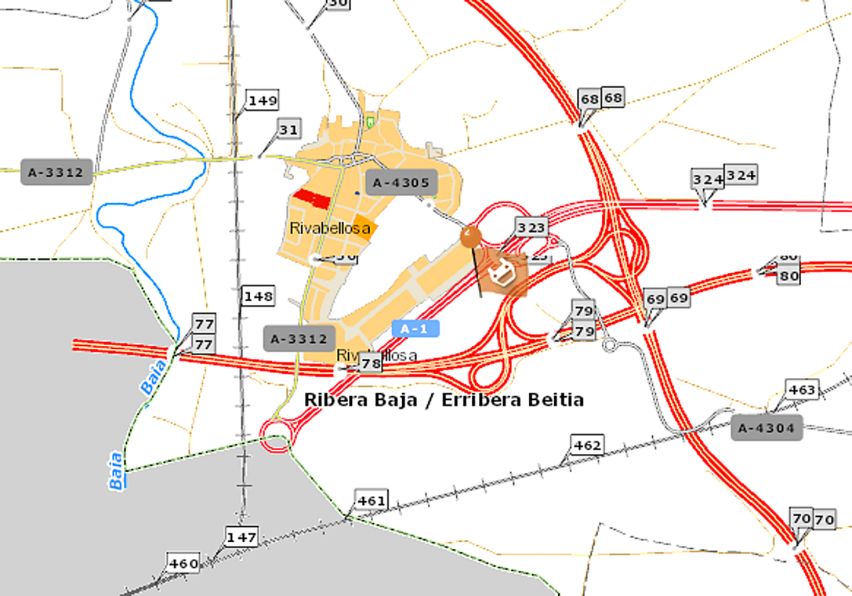 Un herido al colisionar un camión y una furgoneta en la A-1, a su paso por Rivabellosa