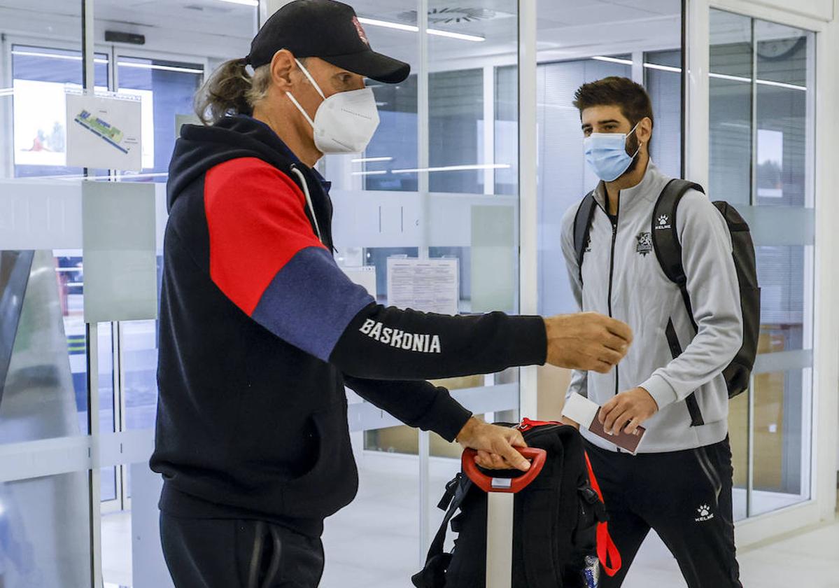 Dusko Ivanovic, durante su anterior etapa como técnico del Baskonia, en pandemia.