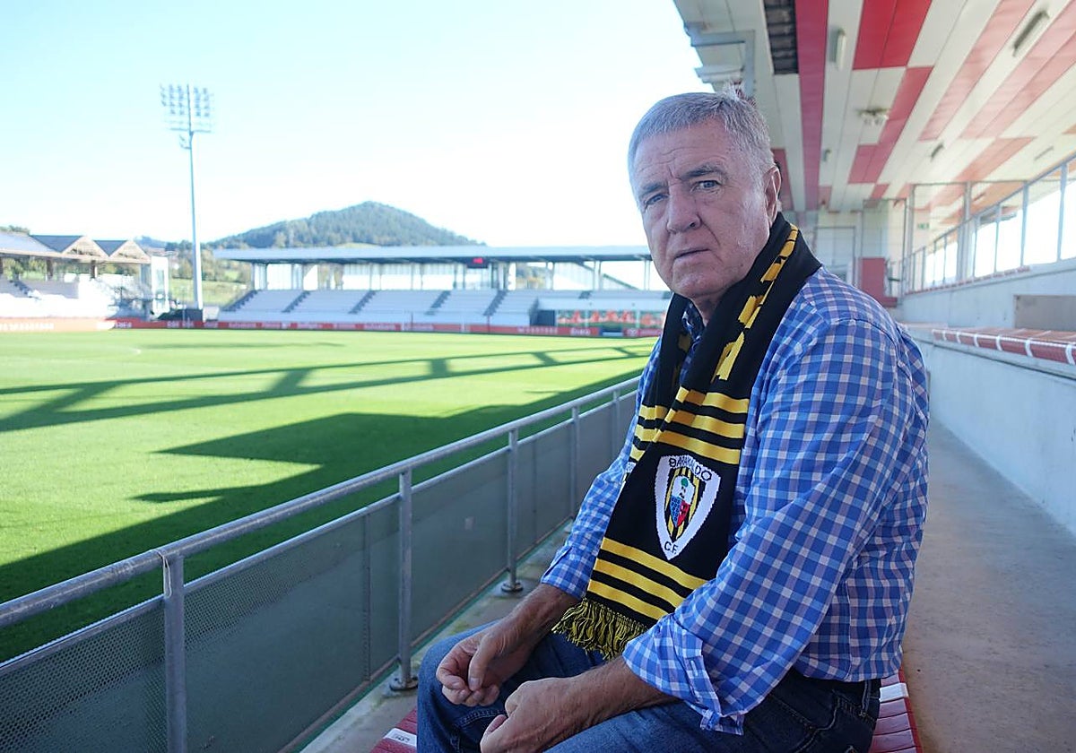 Pablo Otaolea en las instalaciones de Lezama, donde acude diariamente para acompañar a Iribar.