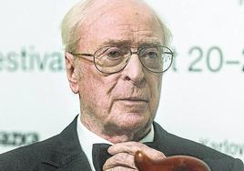 Michael Caine, en el festival de Karlovy Vary.