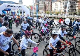 Bicicletada Bridgestone en Bilbao