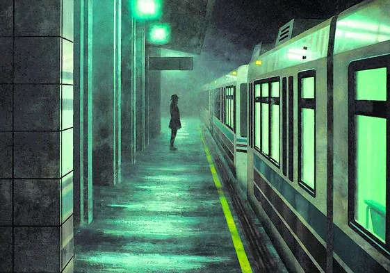 Gorka García Herrera recrea la soledad nocturna de una estación de tren
