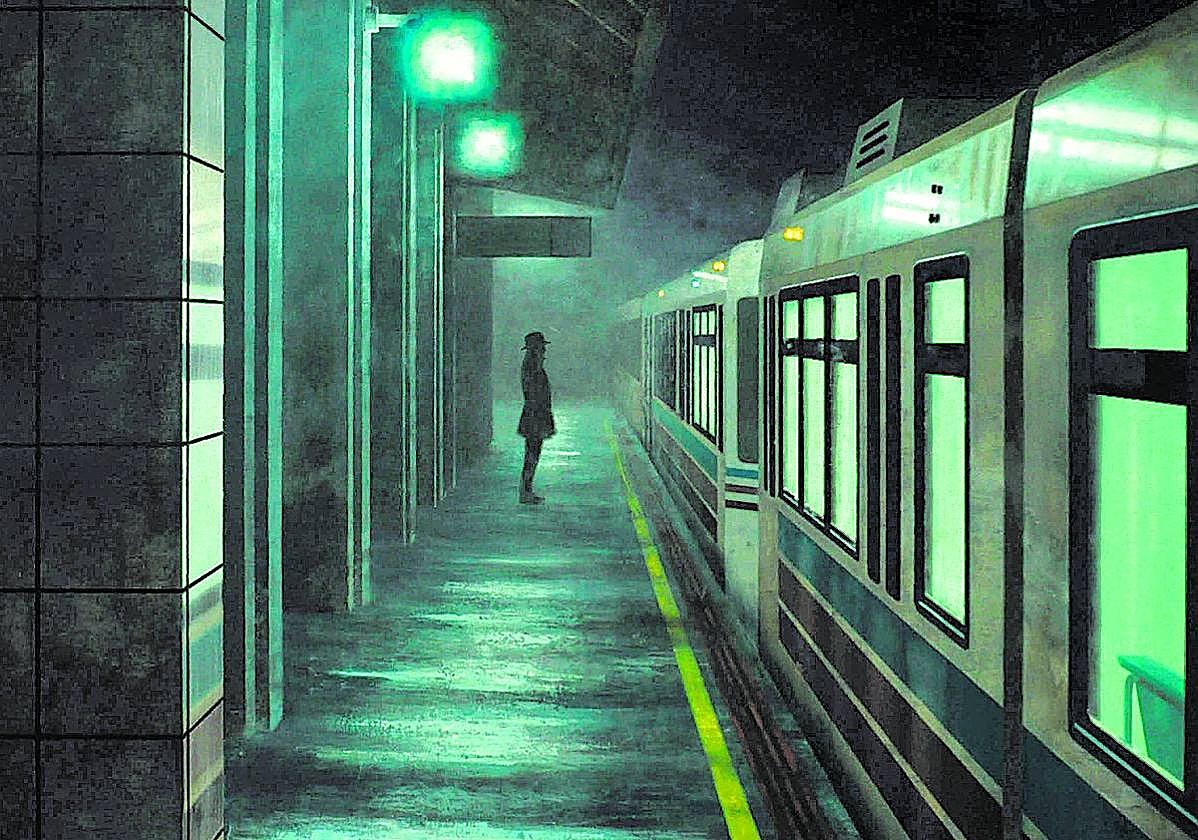 Gorka García Herrera recrea la soledad nocturna de una estación de tren