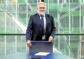 José Ignacio Zudaire, en las instalaciones de la Cámara de Comercio de Bilbao.