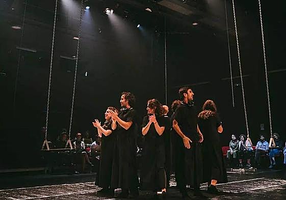 Un momento del montaje 'La vida es sueño, auto sacramental', que se podrá ver en Vitoria.