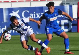 Jorge Mier, durante el encuentro que abrió la temporada contra el Levante.