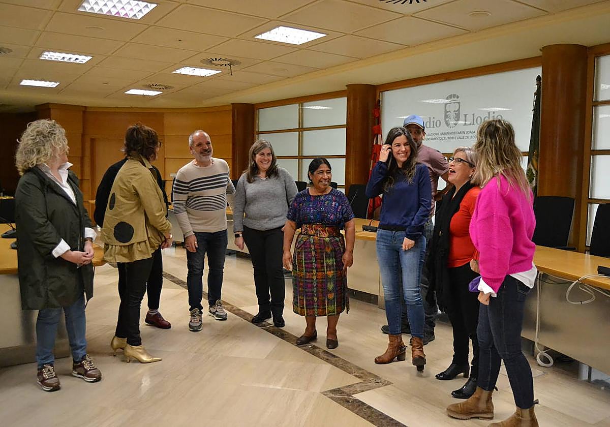 La Corporación ha recibido esta mañana a María Velásquez.