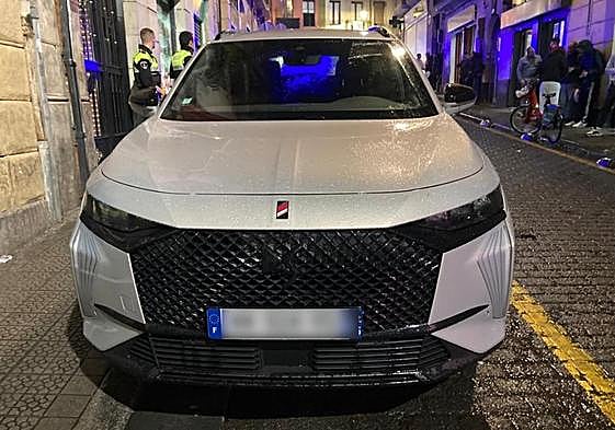 El vehículo sustraído en el norte de Francia, un Citroën DS7, valorado en 40.000 euros.