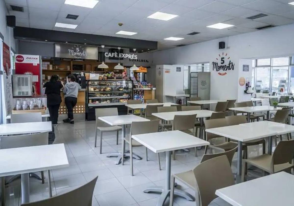 Cafetería del hospital Santiago.