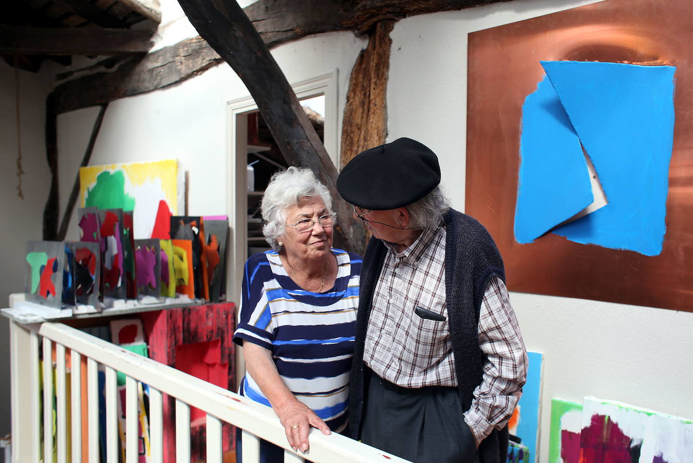 La mirada cómplice entre Mari Luz e Ibarrola