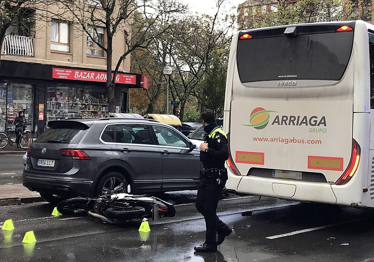 La Policía Local ha realizado el atestado del accidente.