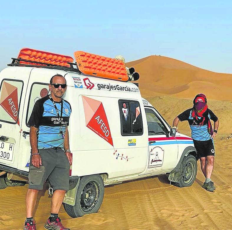 Fernando García en una prueba celebrada en Marruecos.