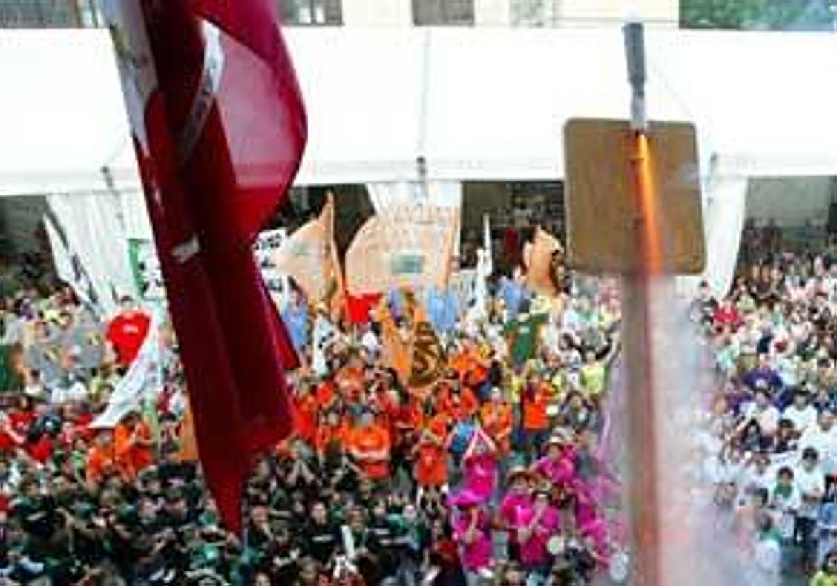 Una multitud de vecinos se agolpará en Zaldibar para el inicio de las fiestas de San Andrés.