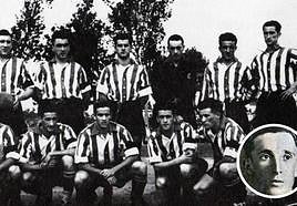 La formación alavesista de la temporada 1946-47, que arrancó con Domingo Rey en el banquillo.