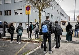 Alumnos del instituto alavés de Lakua.