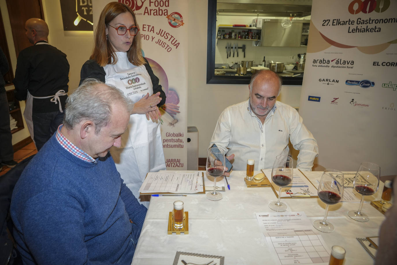 Así fue la cena en Burduntzi