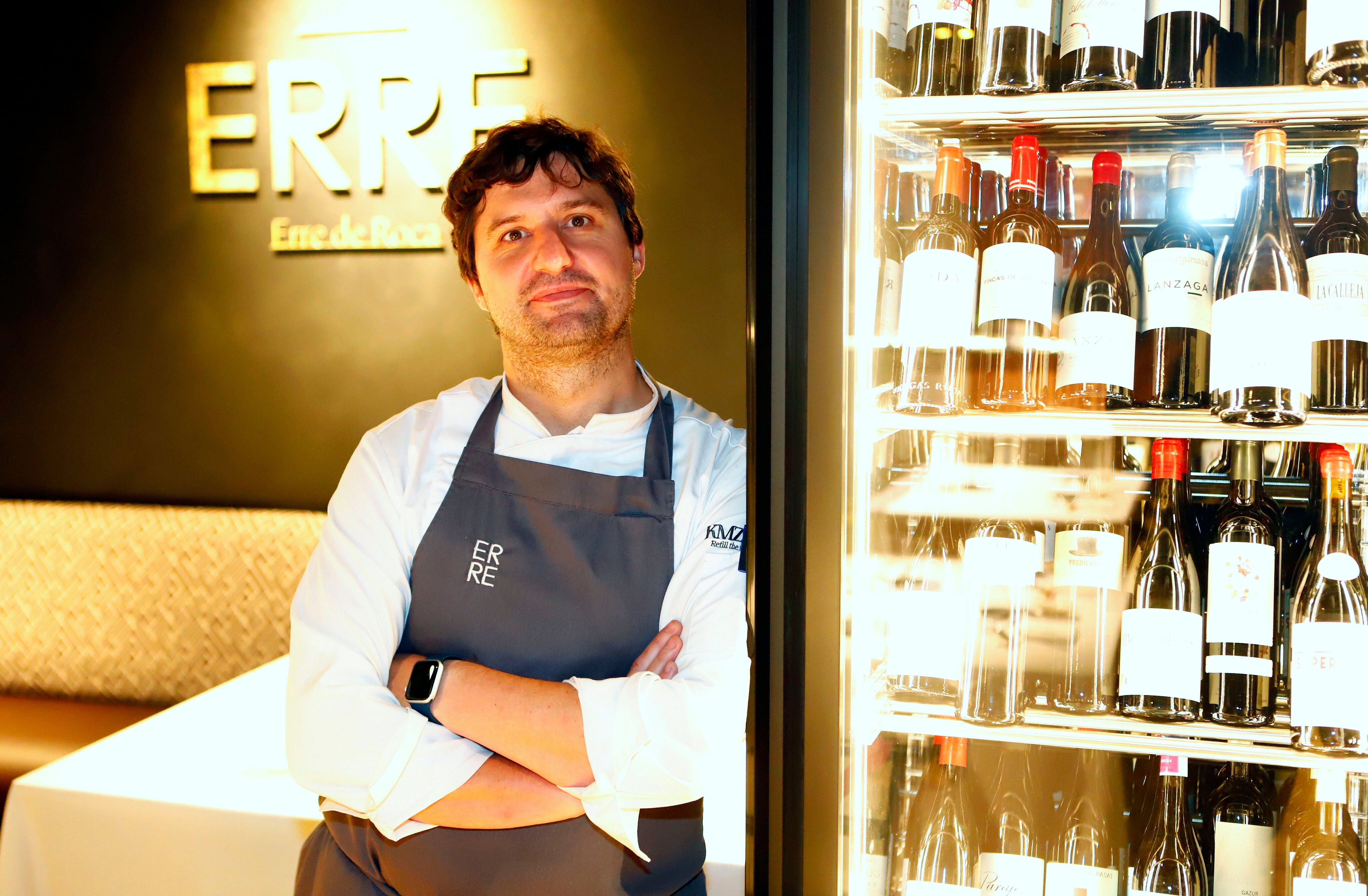 Molinero estuvo presente en la gala gastronómica acompañado por los suyos.