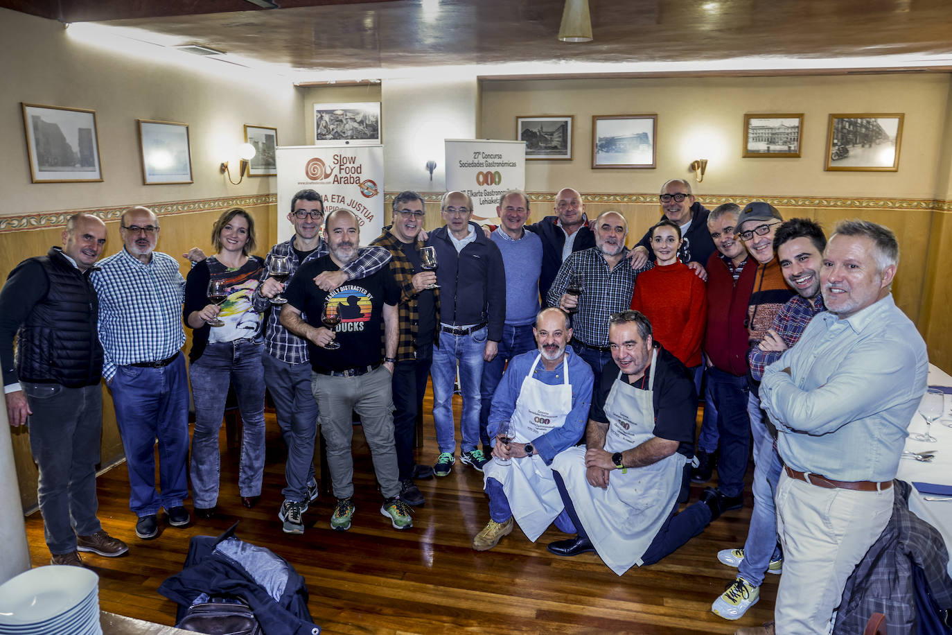 La cena en Bustinzuri, en imágenes