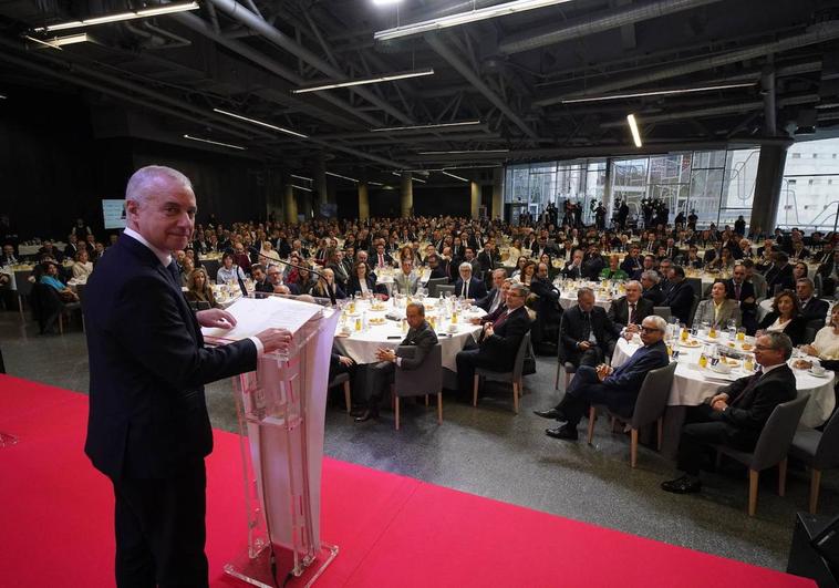 Iñigo Urkullu, en el foro celebrado este lunes.