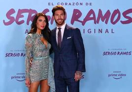 Sergio Ramos y Pilar Rubio, en la presentación del documental del futbolista.