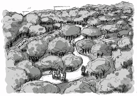 Recreación de cómo se realizó la calzada romana Iter 34 a su paso por Álava.