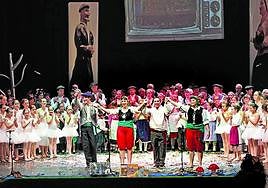 En este espectáculo que se lleva representando una década en Barakaldo participan 168 personas.