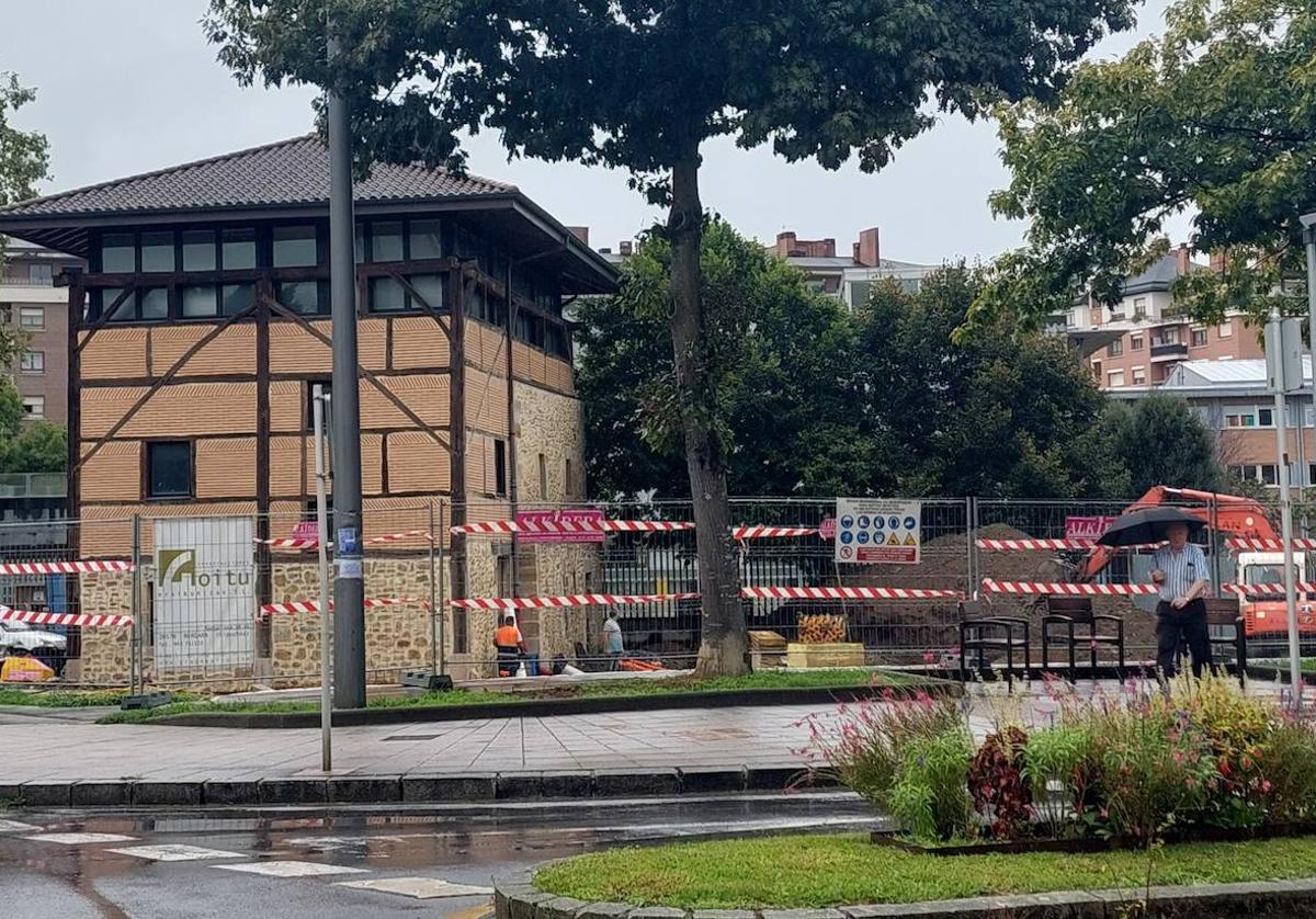 La casa torre de Murueta se encuentra de obras desde el pasado mes de julio