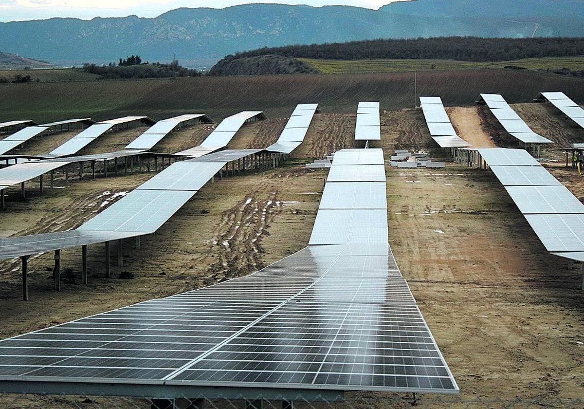 Un parque solar en Álava.