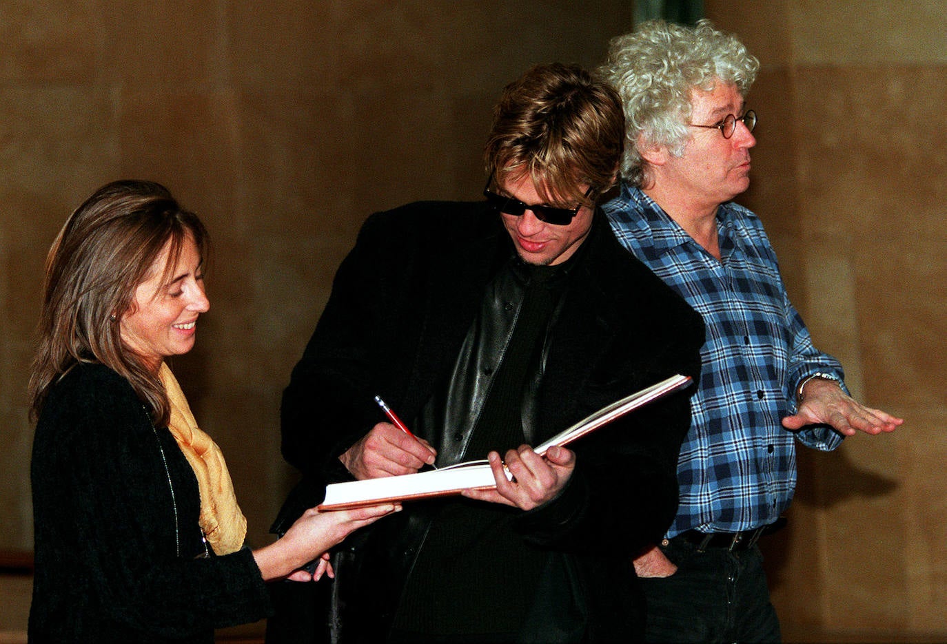 El actor visitó el Gugguenheim de Bilbao en 1997.