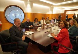 Imagen de la última reunión del Consejo Vasco de Finanzas, con representantes del Gobierno vasco, las diputaciones y Eudel.