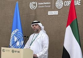 El director de la Cumbre del Clima (COP28) de Dubái, Majid Al Suwaidi.