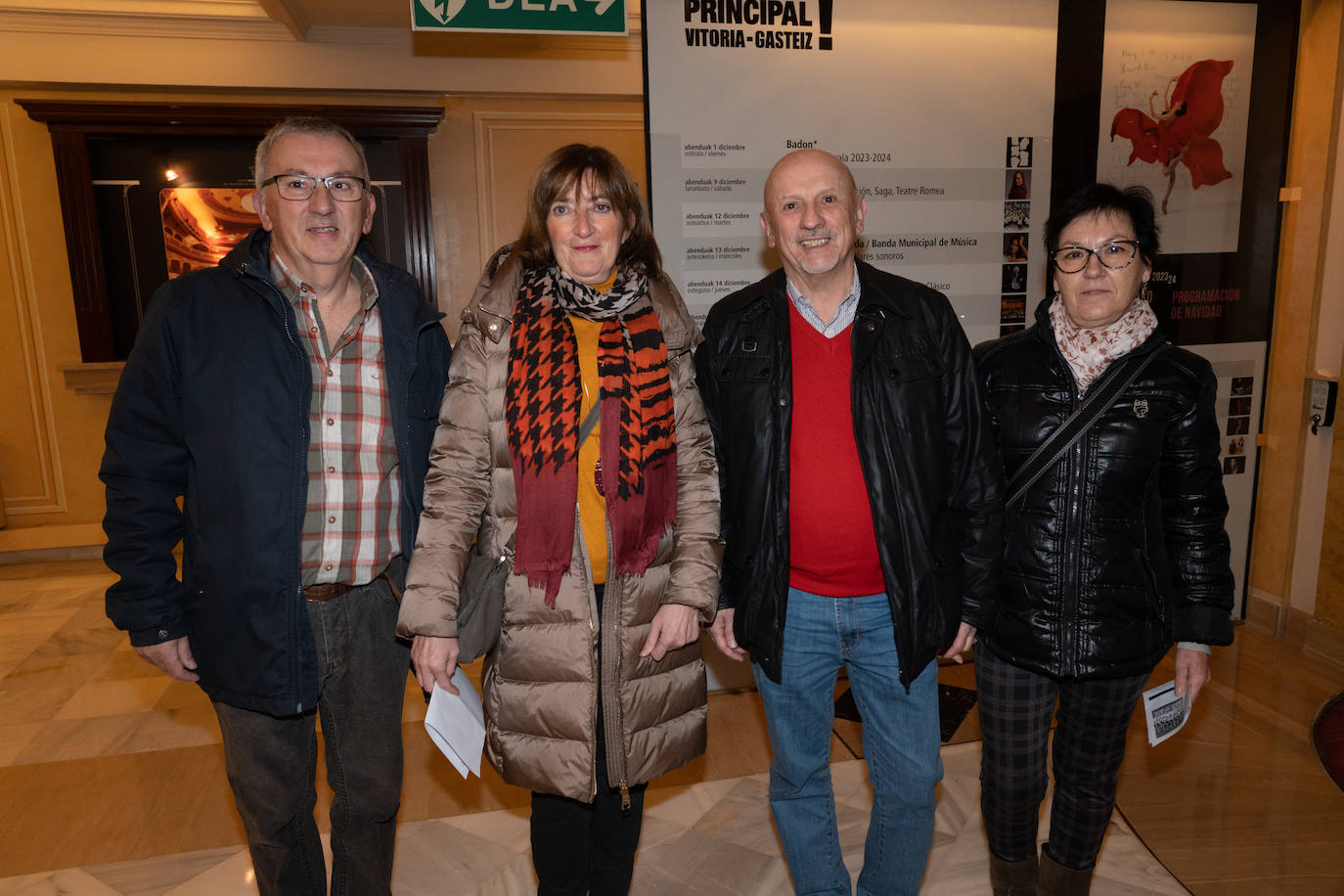 Manolo Jiménez, Francis Báez, David Jiménez y María Jesús Llamazares. 