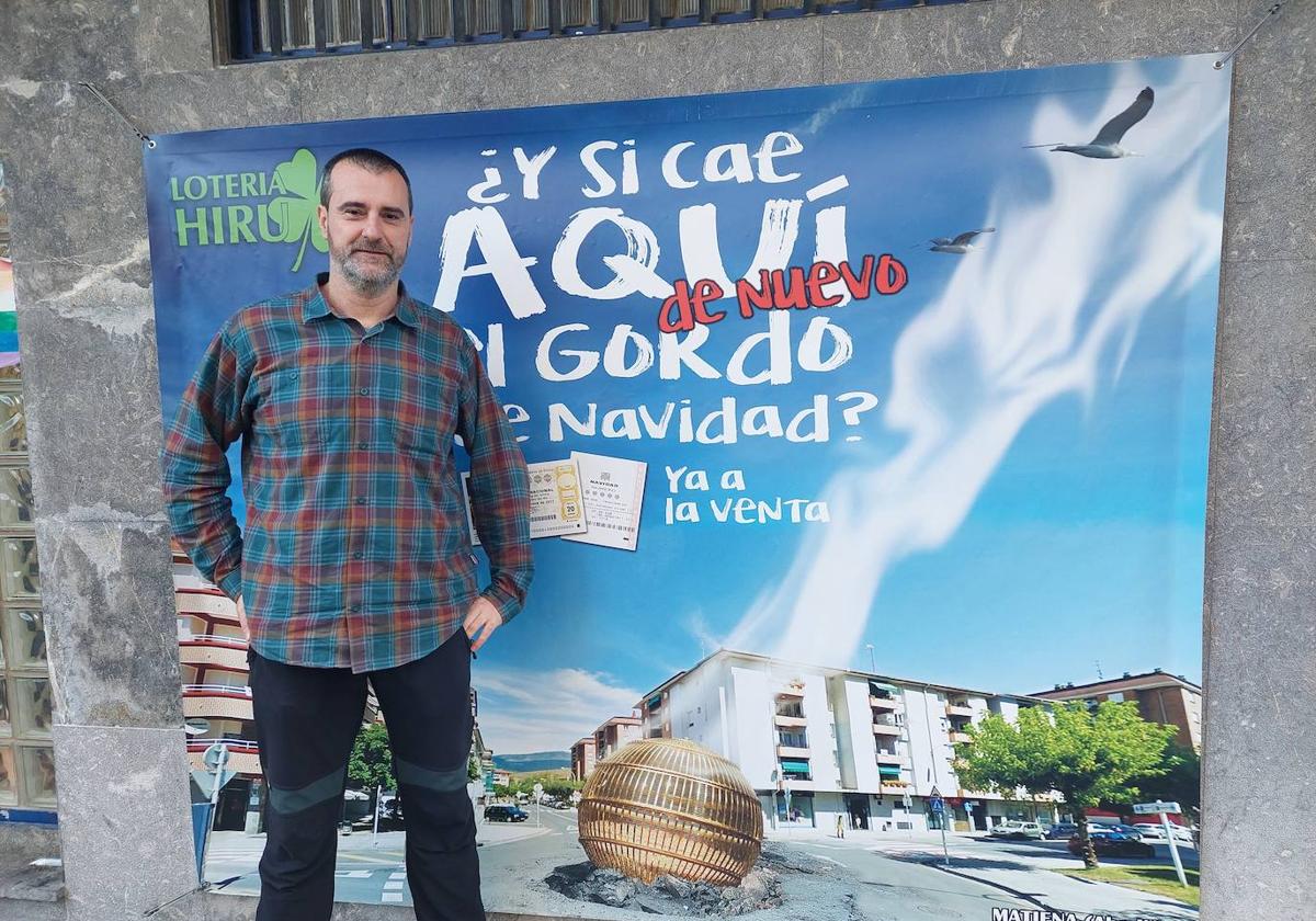 David Lobato, desde la administración Hiru de Matiena, Abadiño, confía en volver a repartir suerte