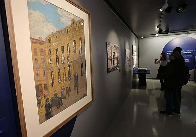 El cuadro de Manuel Losada 'El Sitio' puede admirarse en la muestra, abierta hasta el 5 de mayo.