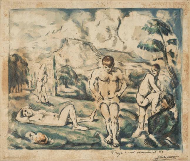 'Los grandes bañistas', de Paul Cezanne, incluido en la muestra 'Entreacto 1924-1925'.