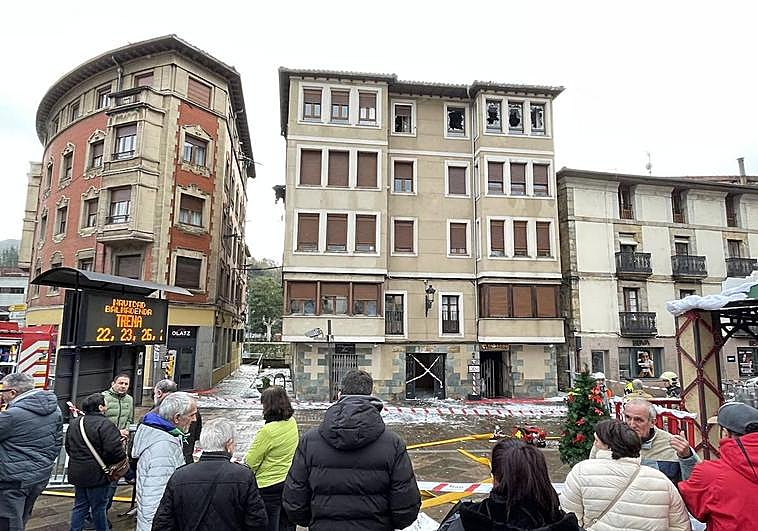 Incendio en un edificio de Balmaseda