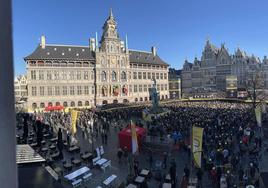 La plaza principal de Oudenaarde, donde tuvo lugar la tragedia.