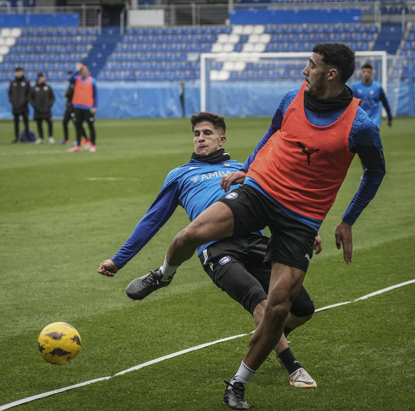 Las mejores fotos del entrenamiento a puerta abierta del Alavés