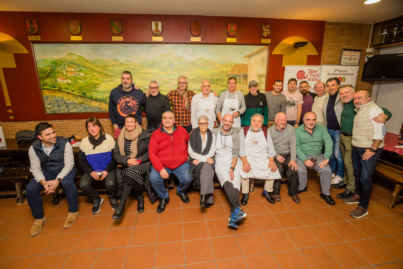 La cena en Abendaño, en imágenes