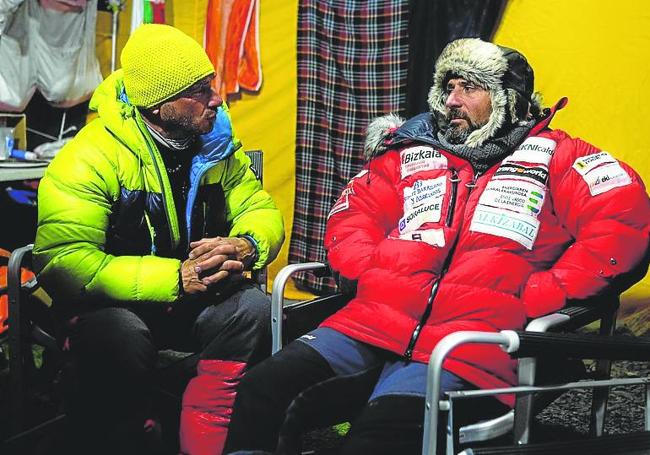 Txikon ha estado tres días descansando en el Campo Base.