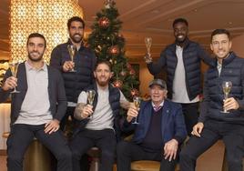 El brindis del Athletic para felicitar el nuevo año