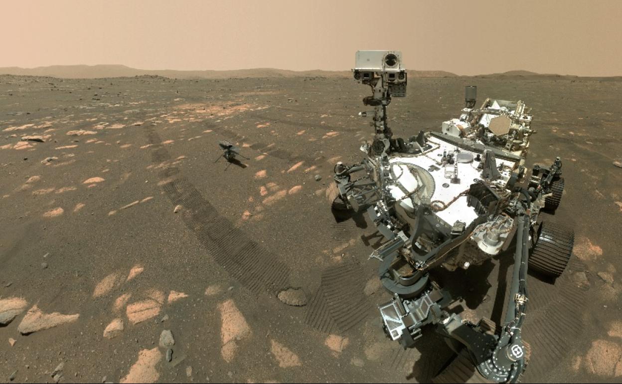 Primer selfie obtenido por el rover Perseverance en la superficie marciana