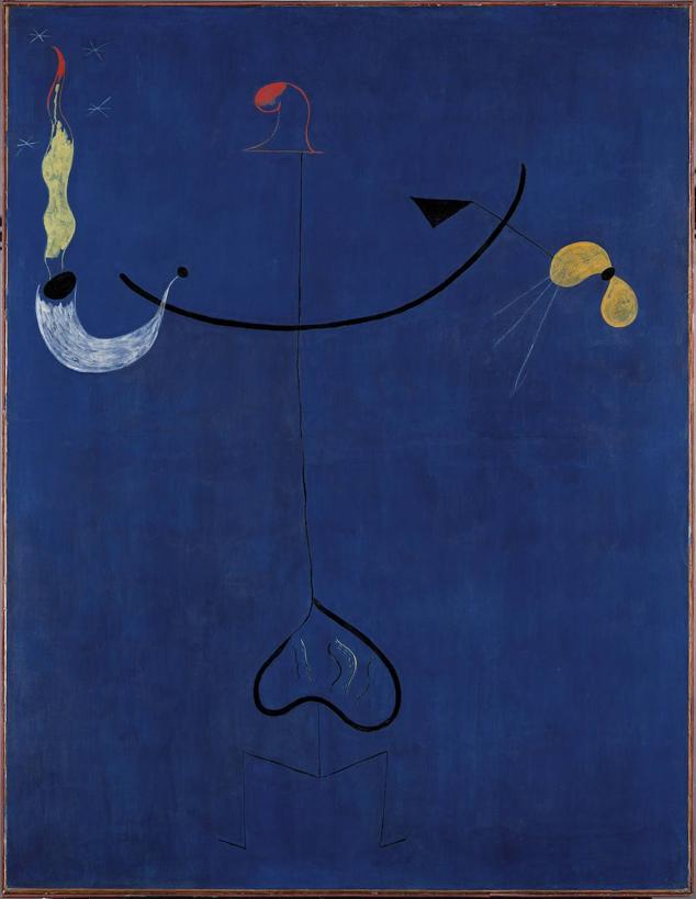 Campesino catalán con guitarra (Paysan catalan à la guitare), 1924. Óleo sobre lienzo. 147 x 114 cm. 